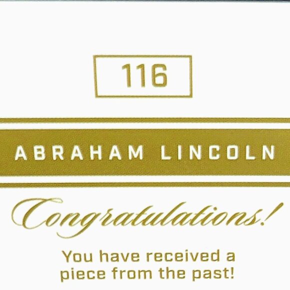 Authentic Handwriting Relic of Abraham Lincoln 16th President of the USA - Picture 3 of 4